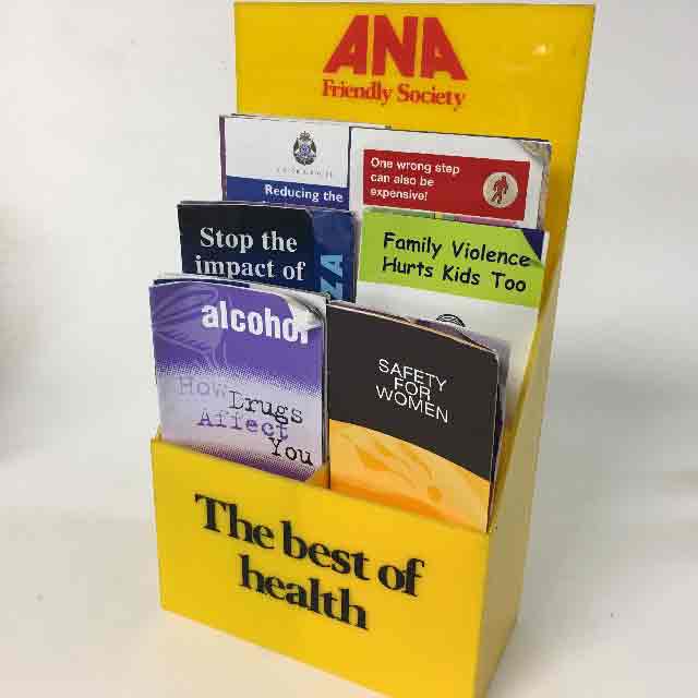 BROCHURE HOLDER, Large Yellow ANA